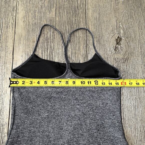 Lululemon Power Pose Tank Heathered Black Size 10 - Picture 6 of 10
